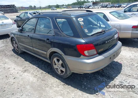 2002 Subaru Impreza Outback Sport from USA, damaged, VIN JF1GG68522H832236